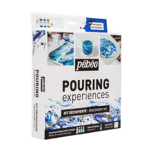 Coffret peinture acrylique Pébéo - Pouring Experiences - 118 ml