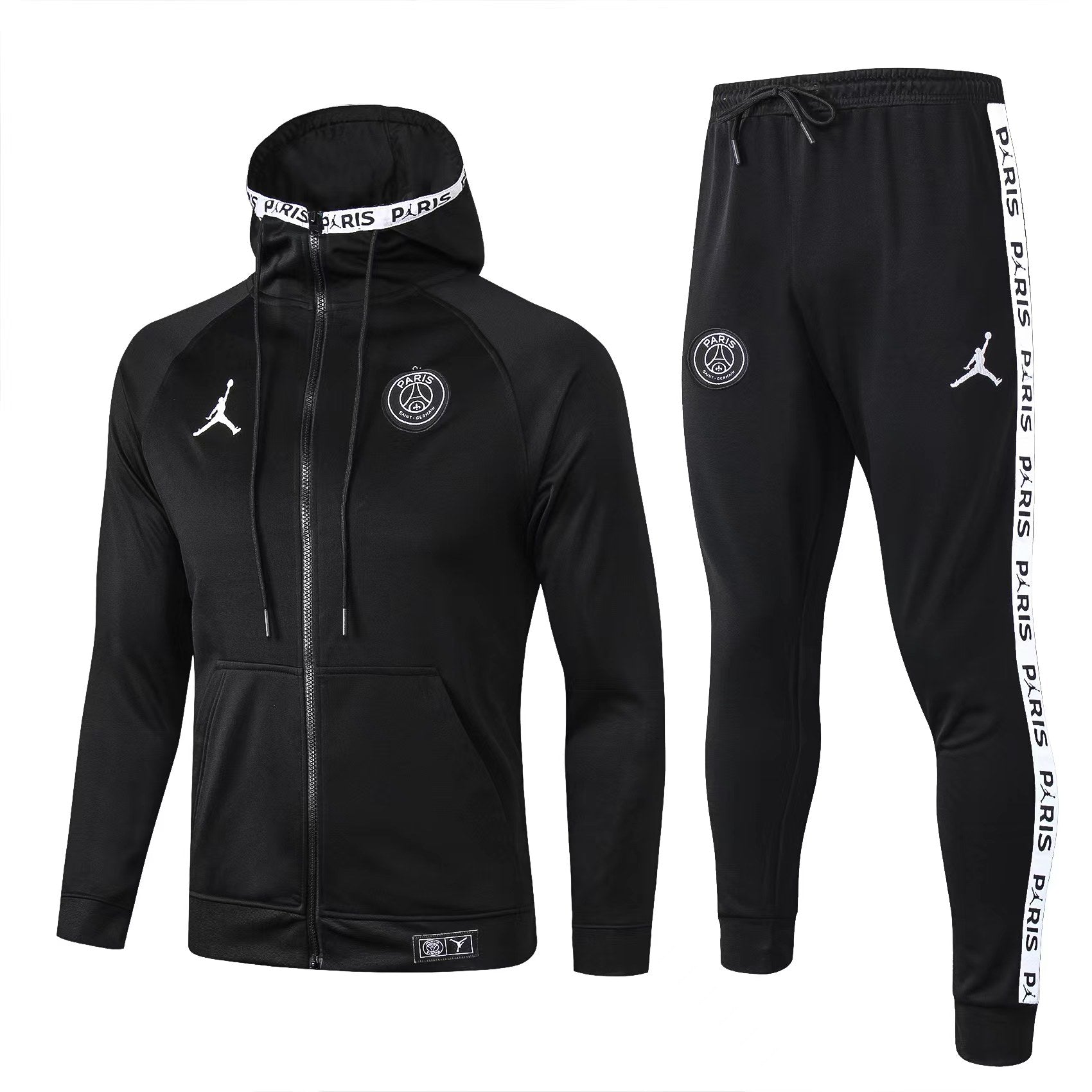 PSG Jordan Black/White Tracksuit 