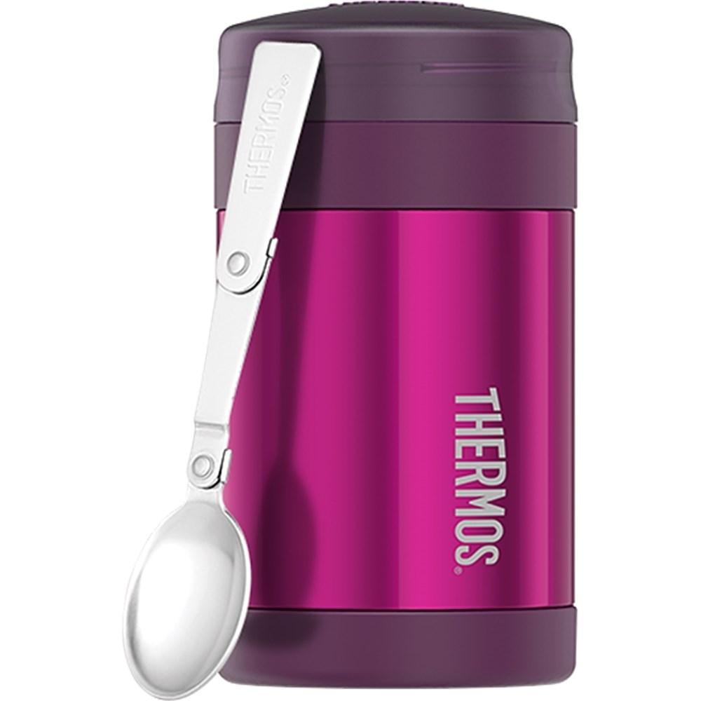  Baby food thermos with spoon 470 ml purple