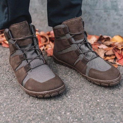 Waterproof barefoot shoes brown men