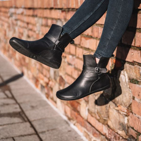 Barfuß Boots schwarz Damen