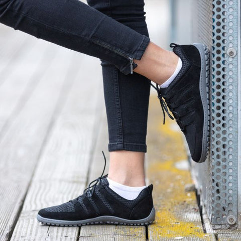 Black sneakers barefoot shoes