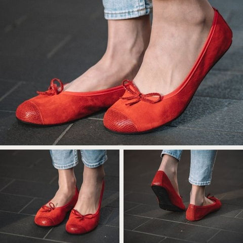 red barefoot shoes