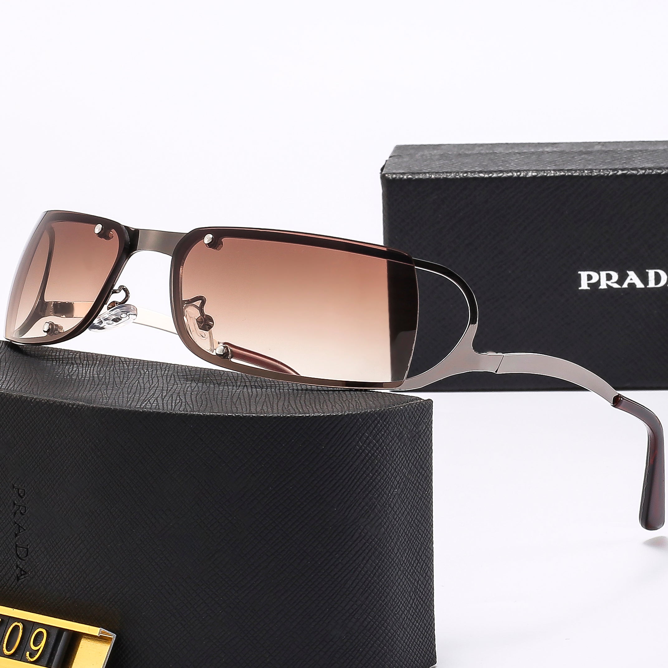 PRADA Letter logo Women's casual glasses Beach sunglasses