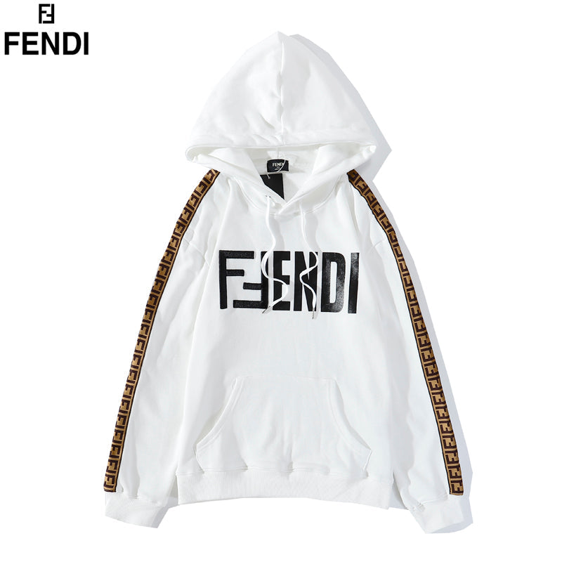 Fendi new embroidered ten-print hooded fashion sweater