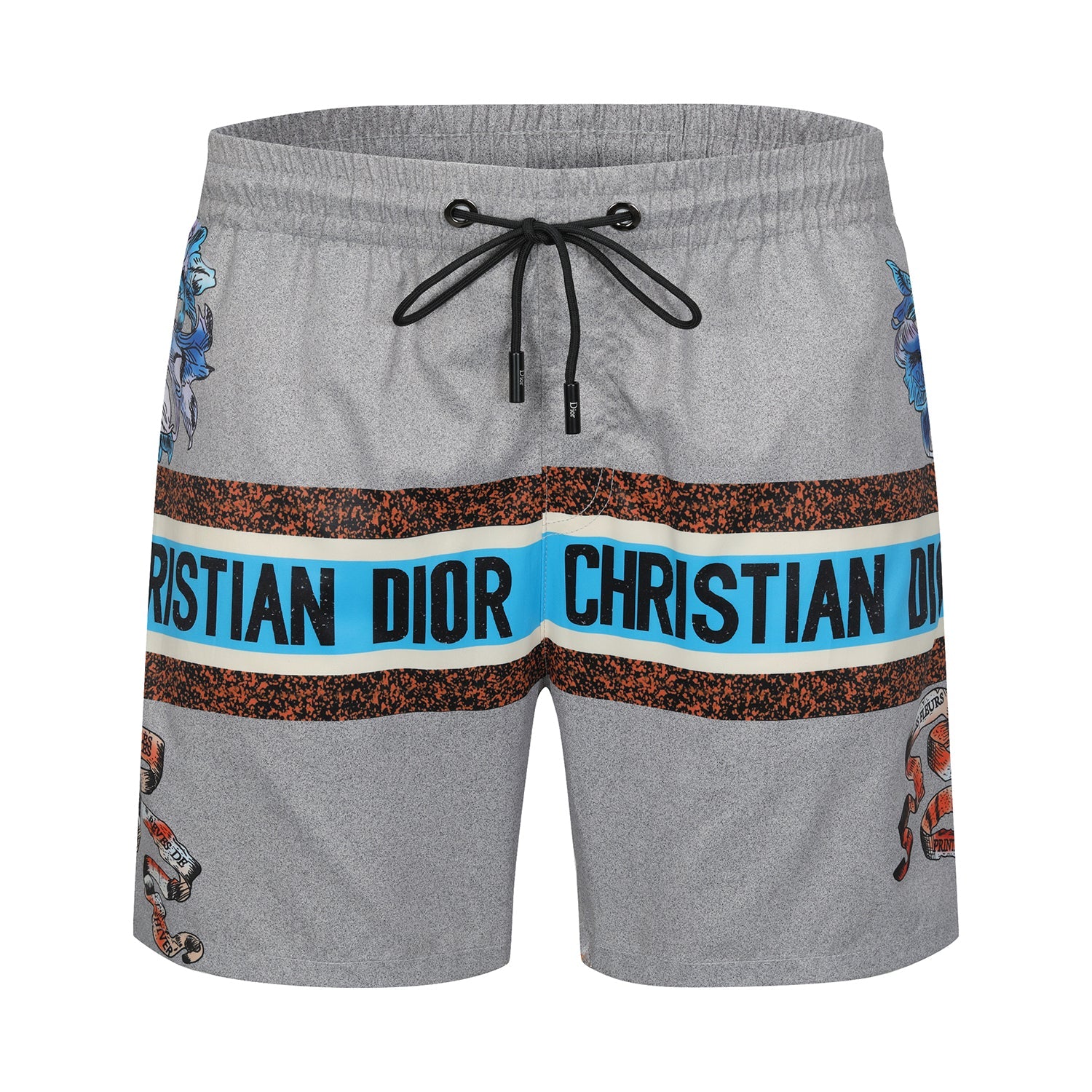 Christian Dior new graphic print two-piece short-sleeved T-shirt beach pants