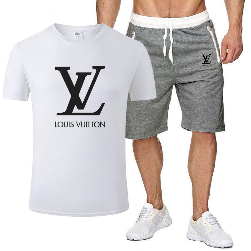 Louis Vuitton LV Classic hot sale printed letter logo hooded T-s