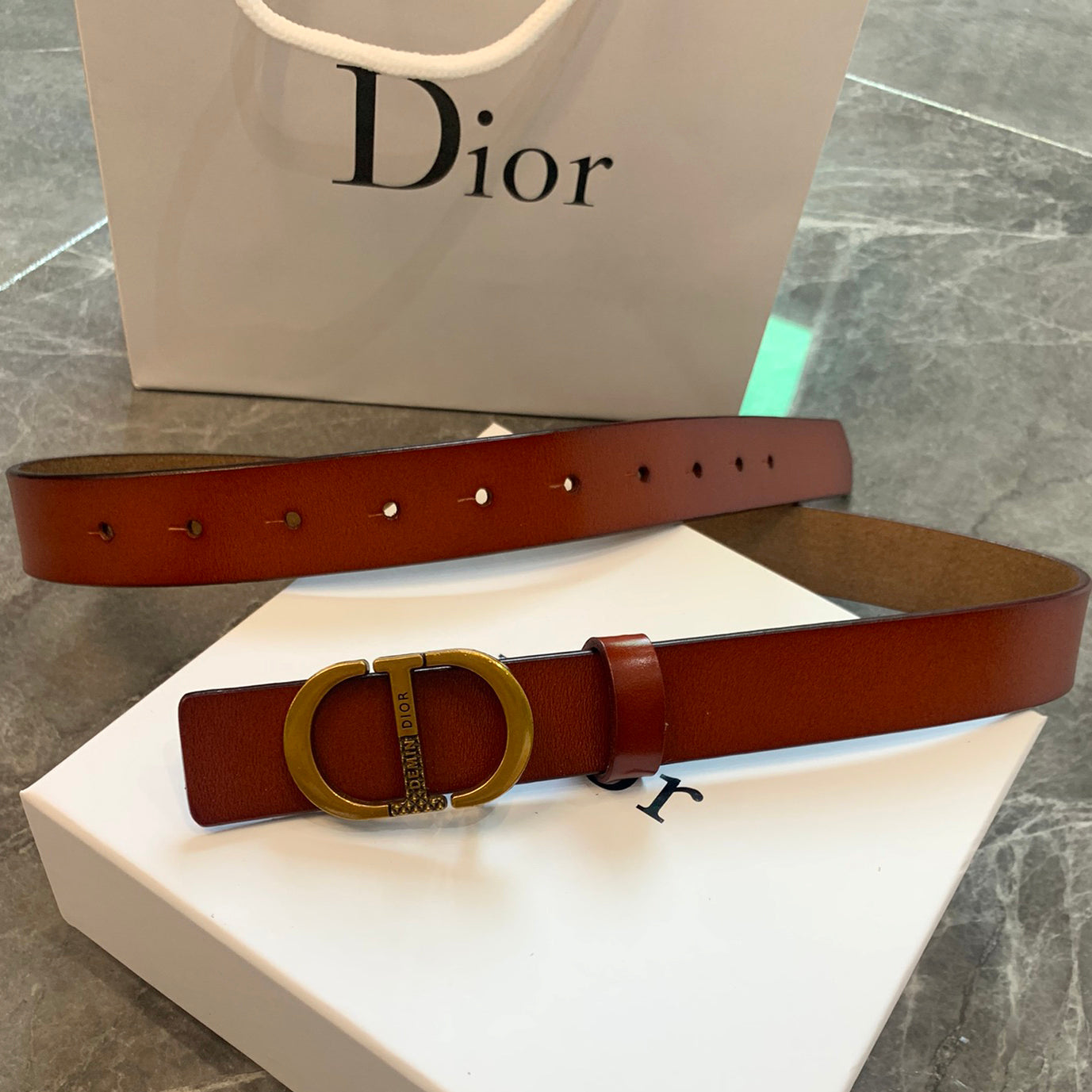 Dior CD Fashion Letter Buckle Belt
