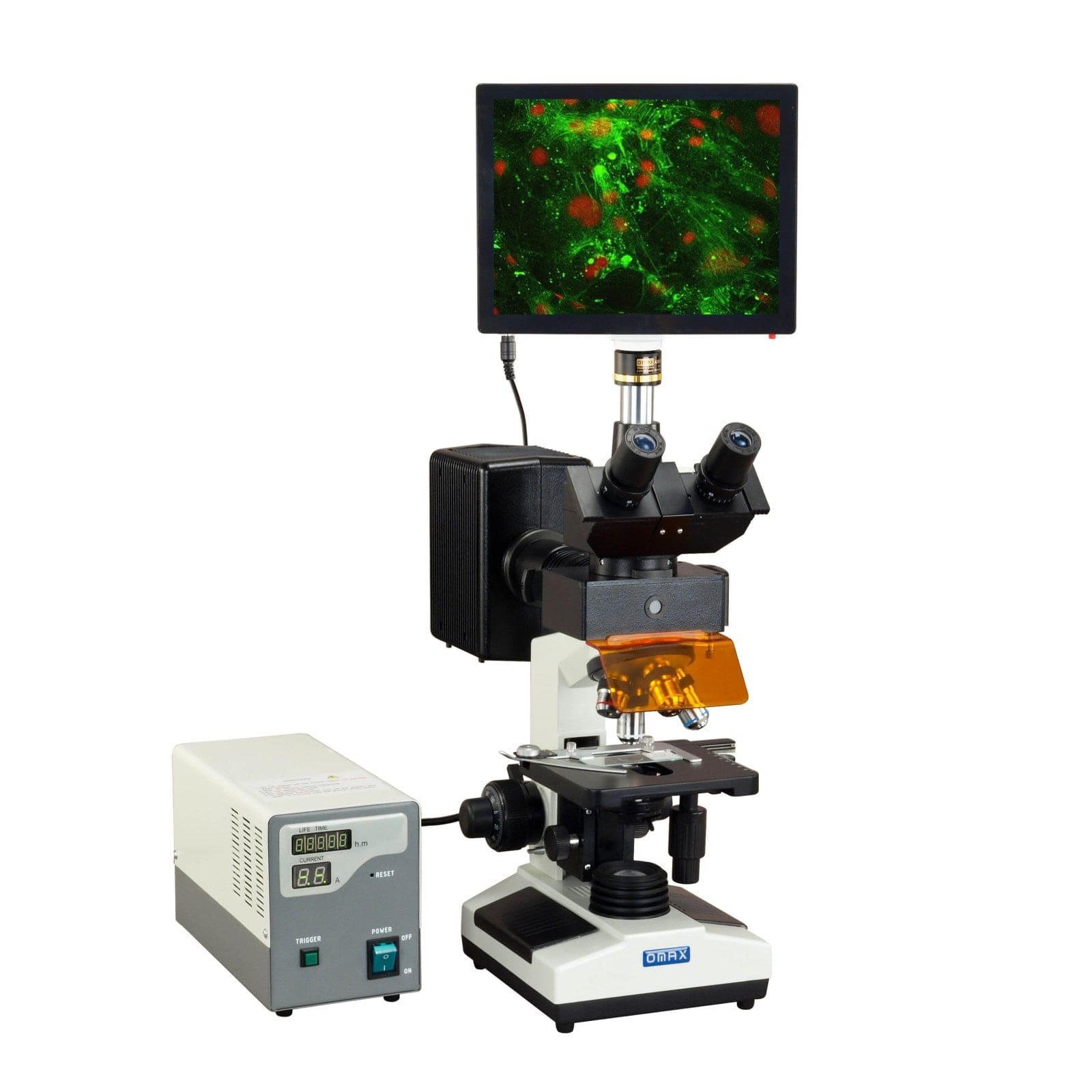 OMAX 40X-1600X EPI-Fluorescence Trinocular Compound Biological