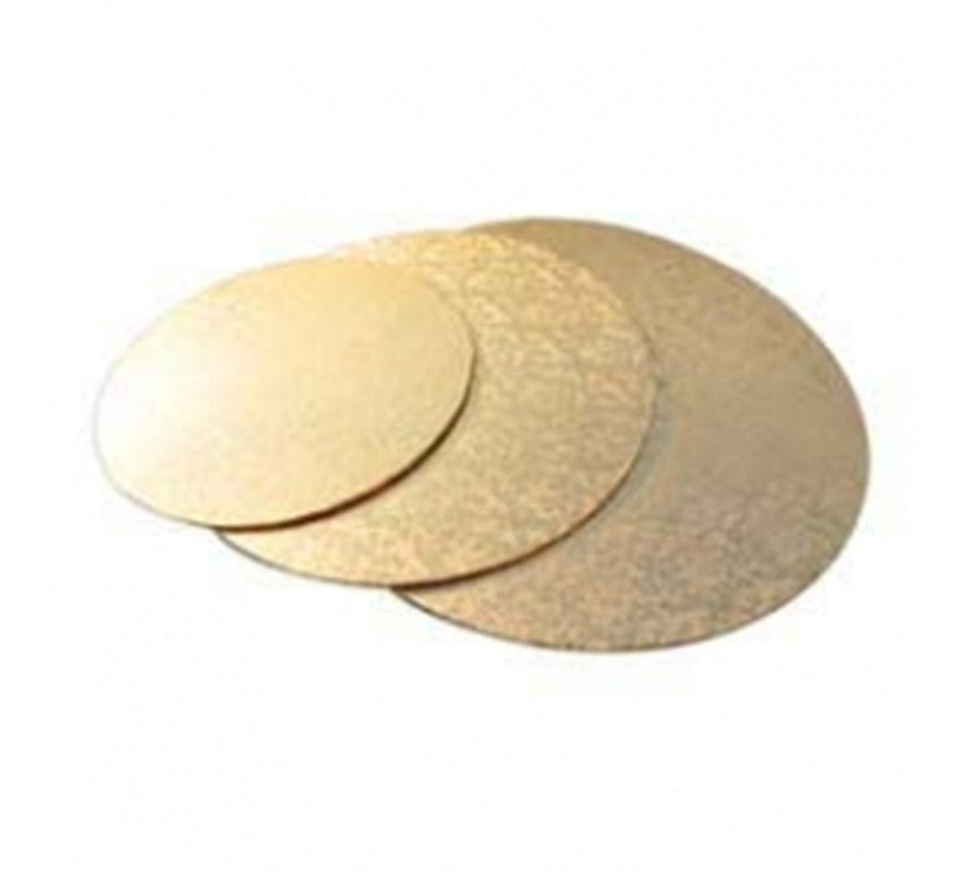 Cake Boards Round Gold Masonite 6mm Kiwicakes