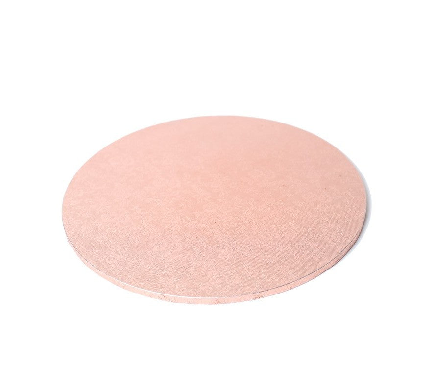 Cake Boards Round Rose Gold Masonite 6mm Kiwicakes