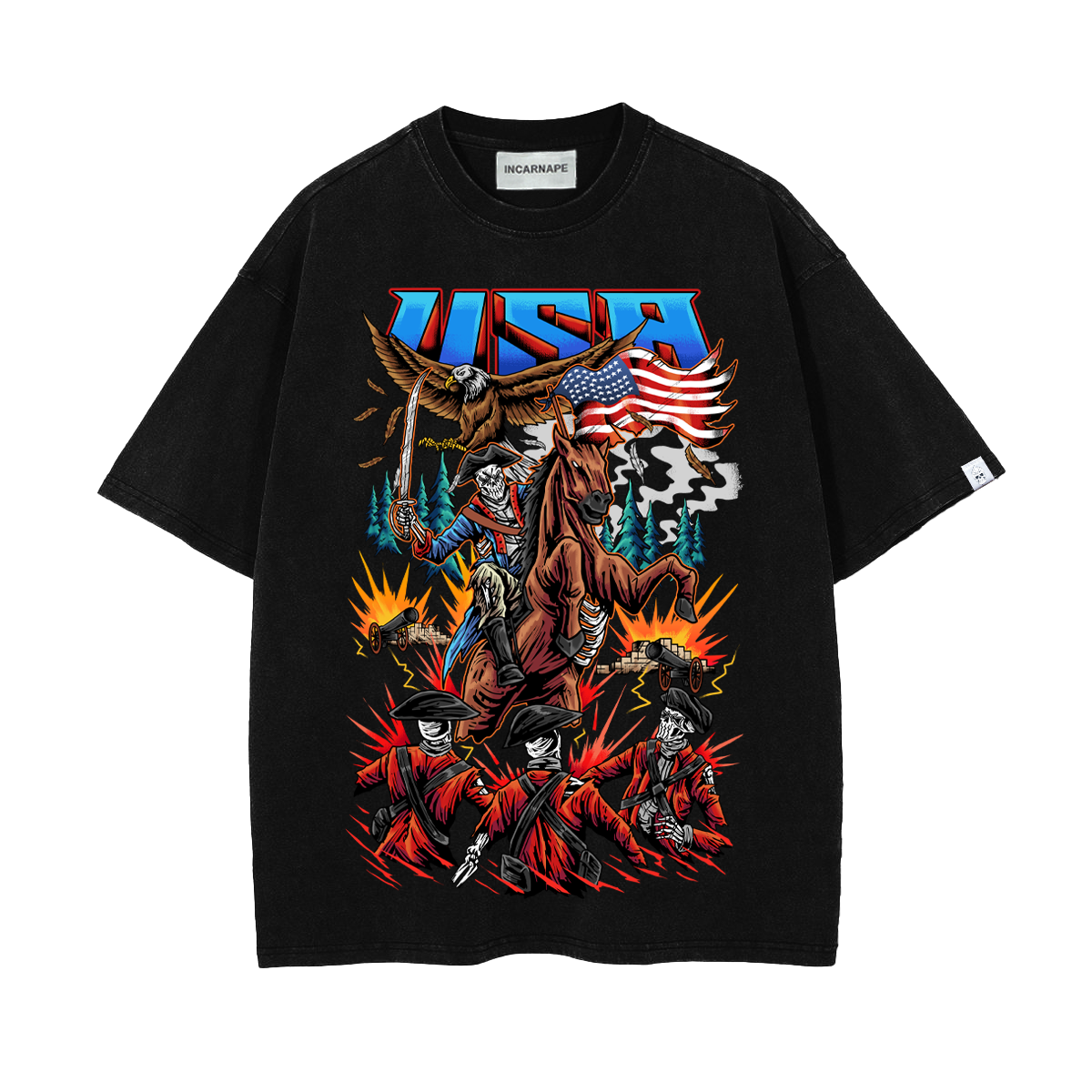  ORIGINAL USA " INDEPENDENCE DAY" GRAPHIC TEE - STREETWEAR