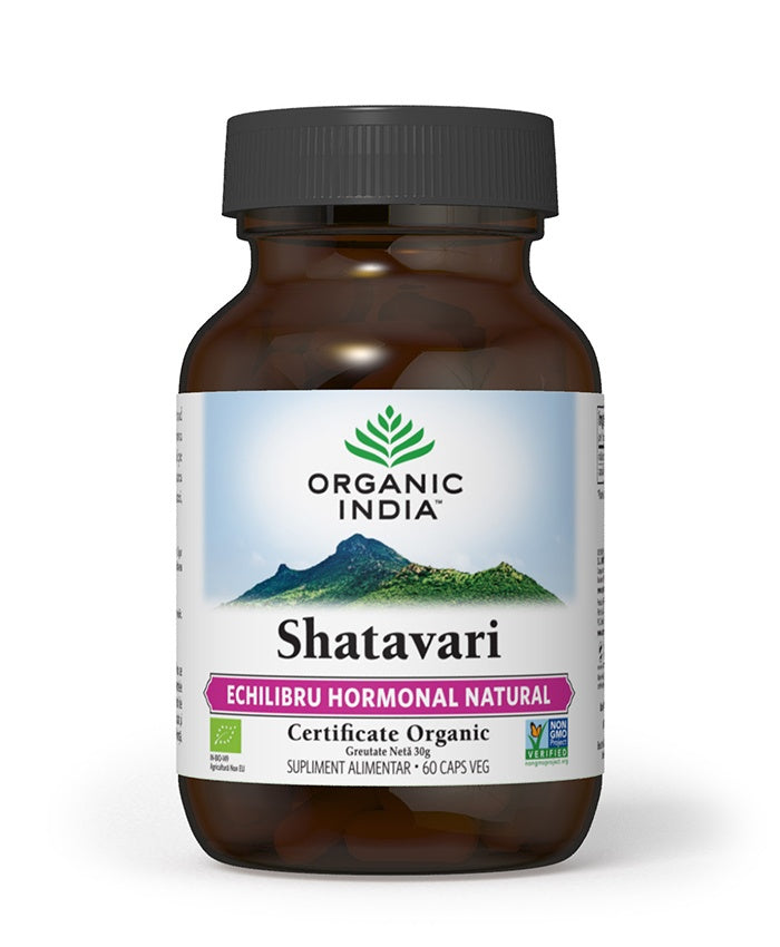 Shatavari - echilibru hormonal natural, lactatie, fertilitate, 60 capsule vegetale