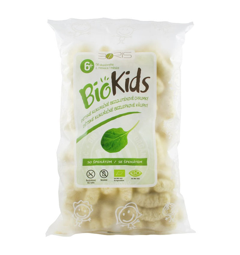 Biokids-pufuleti bio cu spanac, 55 g