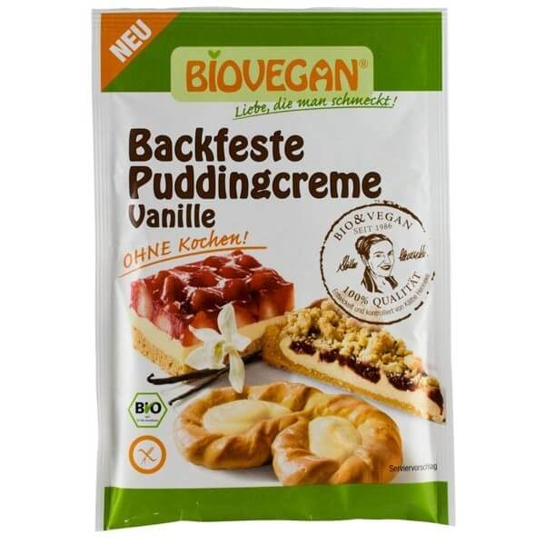 Crema budinca de vanilie pt deserturi, bio, 50g, biovegan