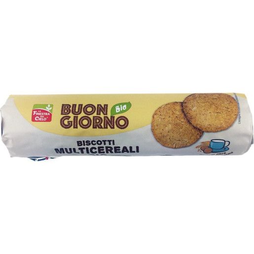 Biscuiti cu multicereale, buon giorno, bio, 250g, la finestra sul cielo