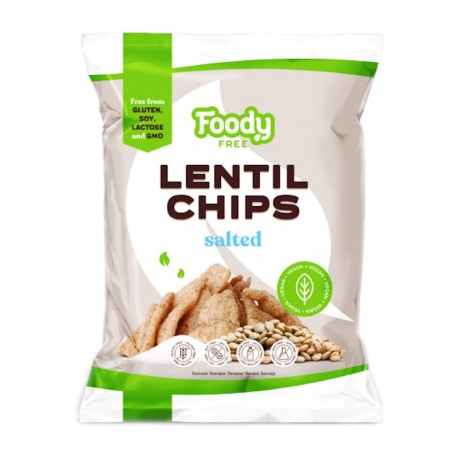 Chips cu linte si sare 50g, foody free