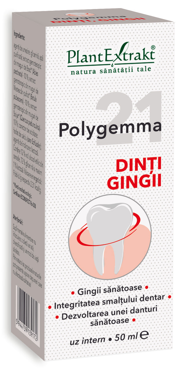 Polygemma 21 dinti, gingii, 50 ml, plantextrakt