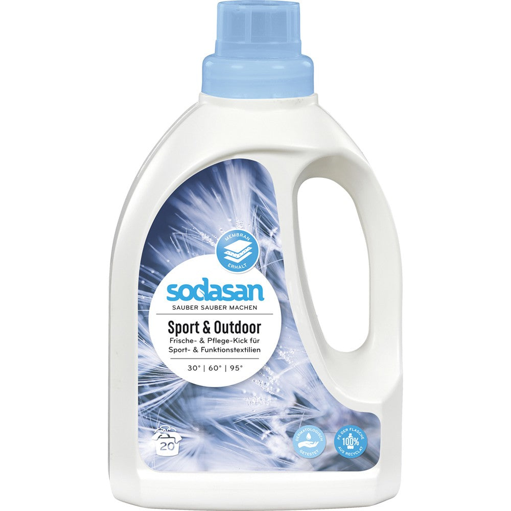 Detergent eco lichid pentru imbracaminte sport, 750ml, sodasan