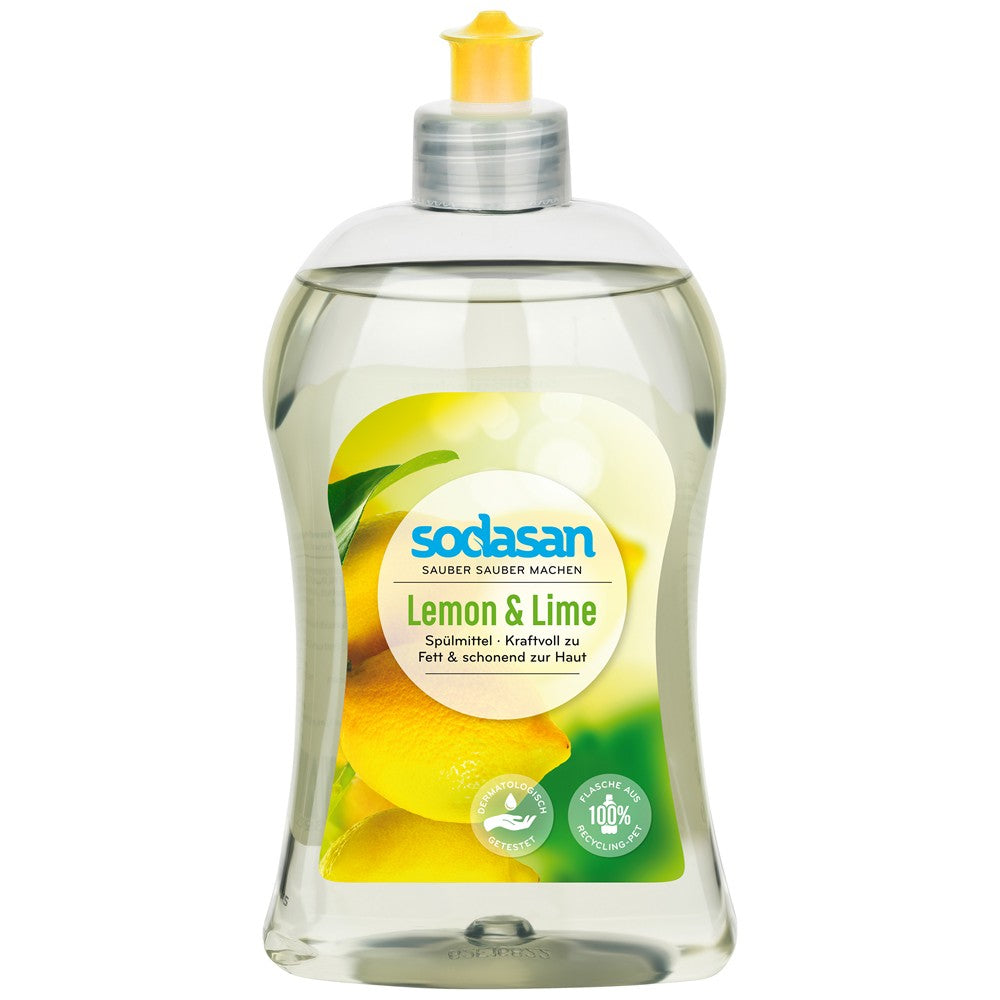 Detergent lichid de vase cu lamaie, 500ml, sodasan