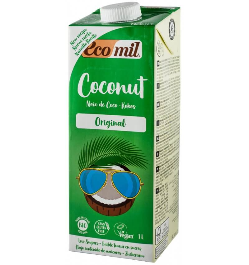 Bautura vegetala de cocos cu agave, ecologica, 1l, ecomil