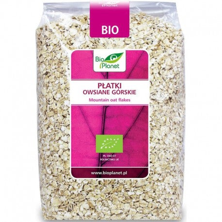 Fulgi de ovaz din crupe bio, 600g, bio planet