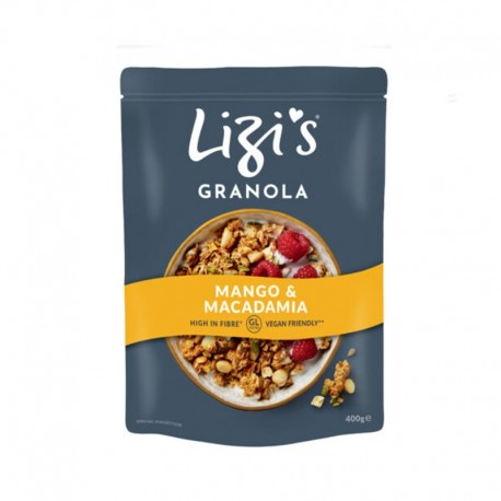 Granola mango si nuci macadamia, 400g, lizi\'s granola