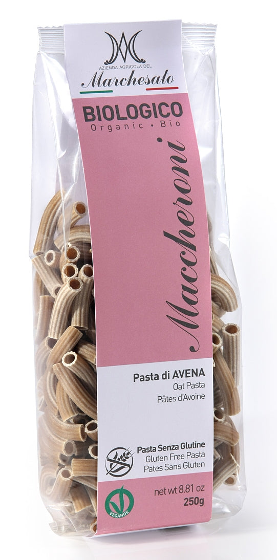 Paste maccheroni din ovaz, fara gluten, eco, 250g, marchesato