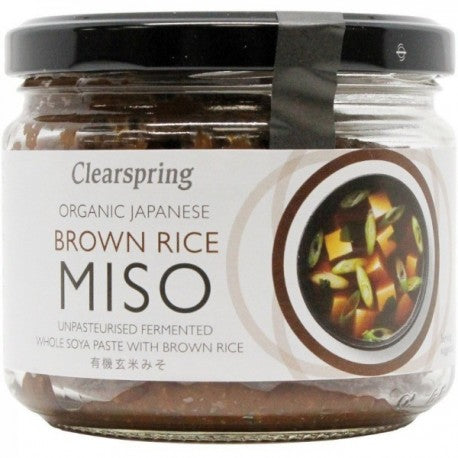 Miso orez brun nepasteurizat, bio, 300g, clearspring