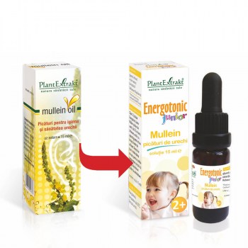 Energotonic junior mullein picături de urechi, plantextrakt, 15ml