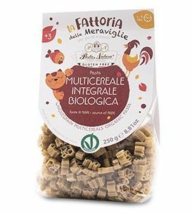 Paste integrale din multicereale fara gluten pentru copii, eco, 250g, pasta natura