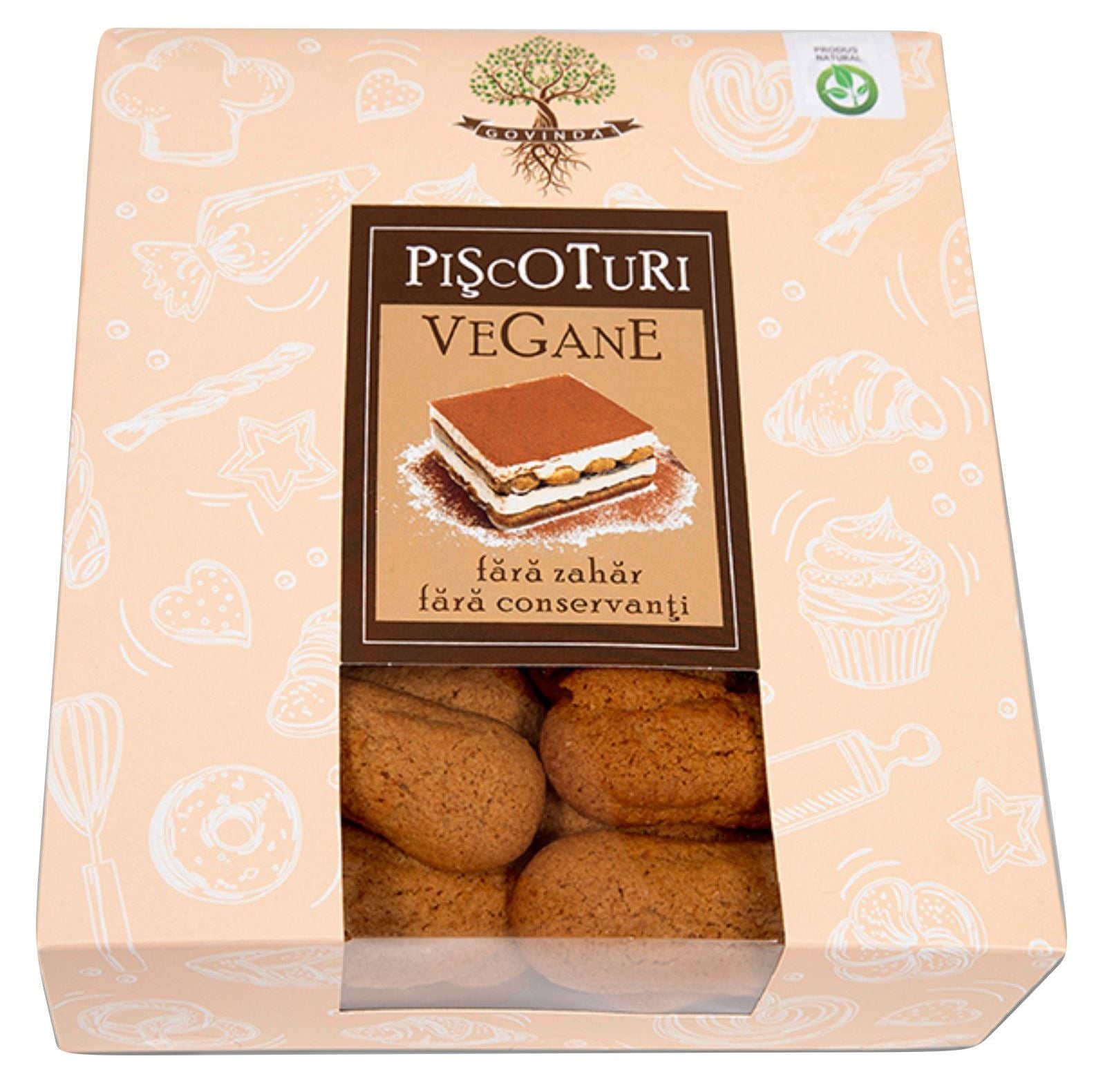 Piscoturi vegane fara zahar adaugat, 850g, govinda