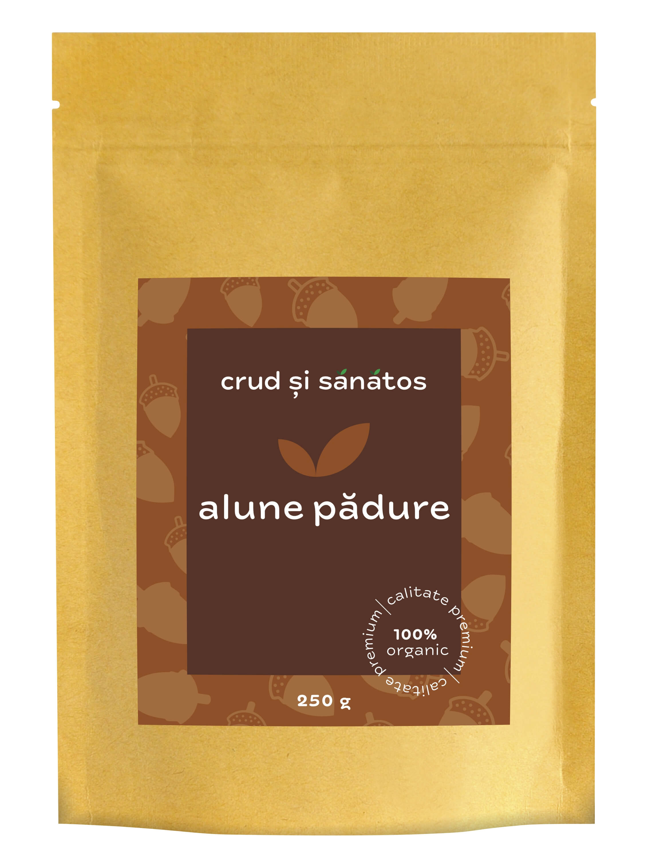 Alune de padure crude, bio, 250g, crud si sanatos