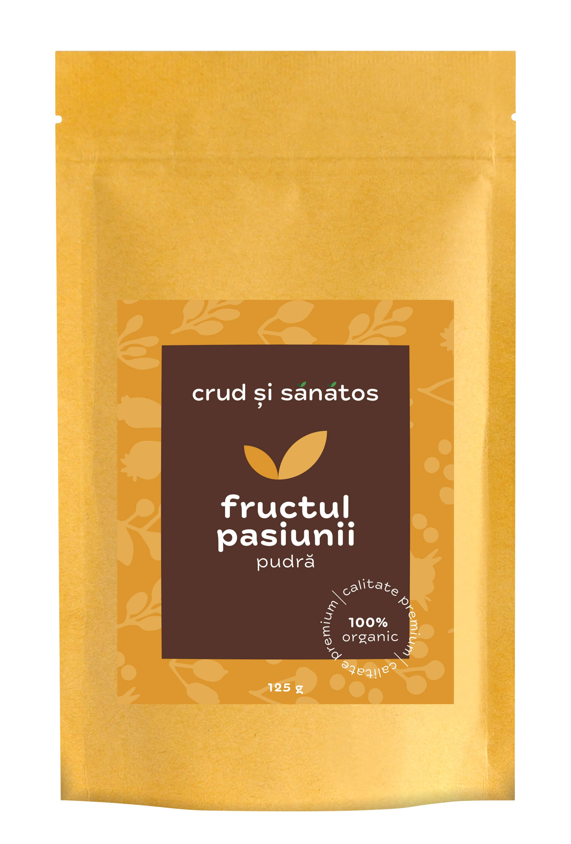 Fructul pasiunii pudra, 125g, crud si sanatos