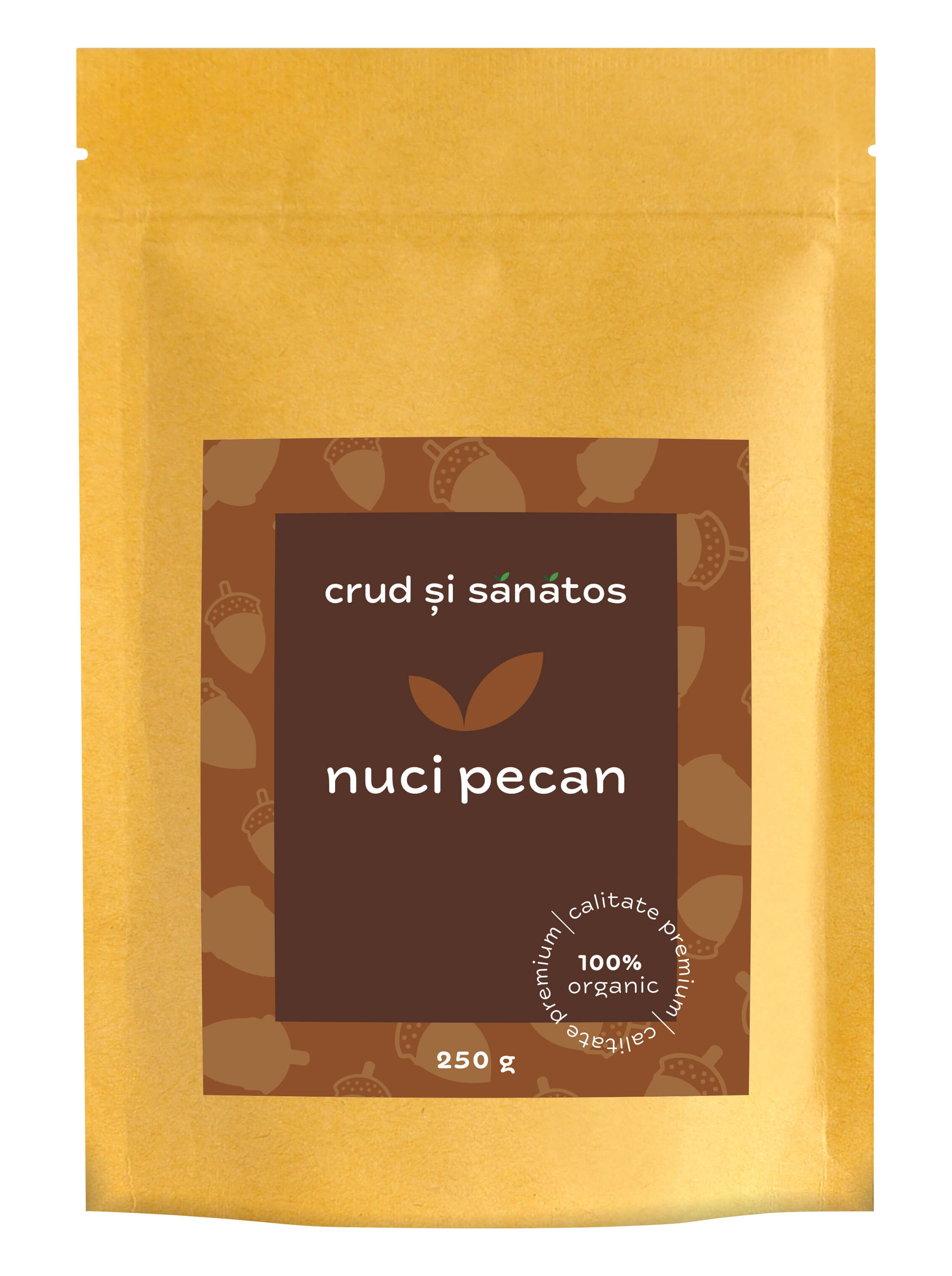 Nuci pecan crude, bio, 250g, crud si sanatos