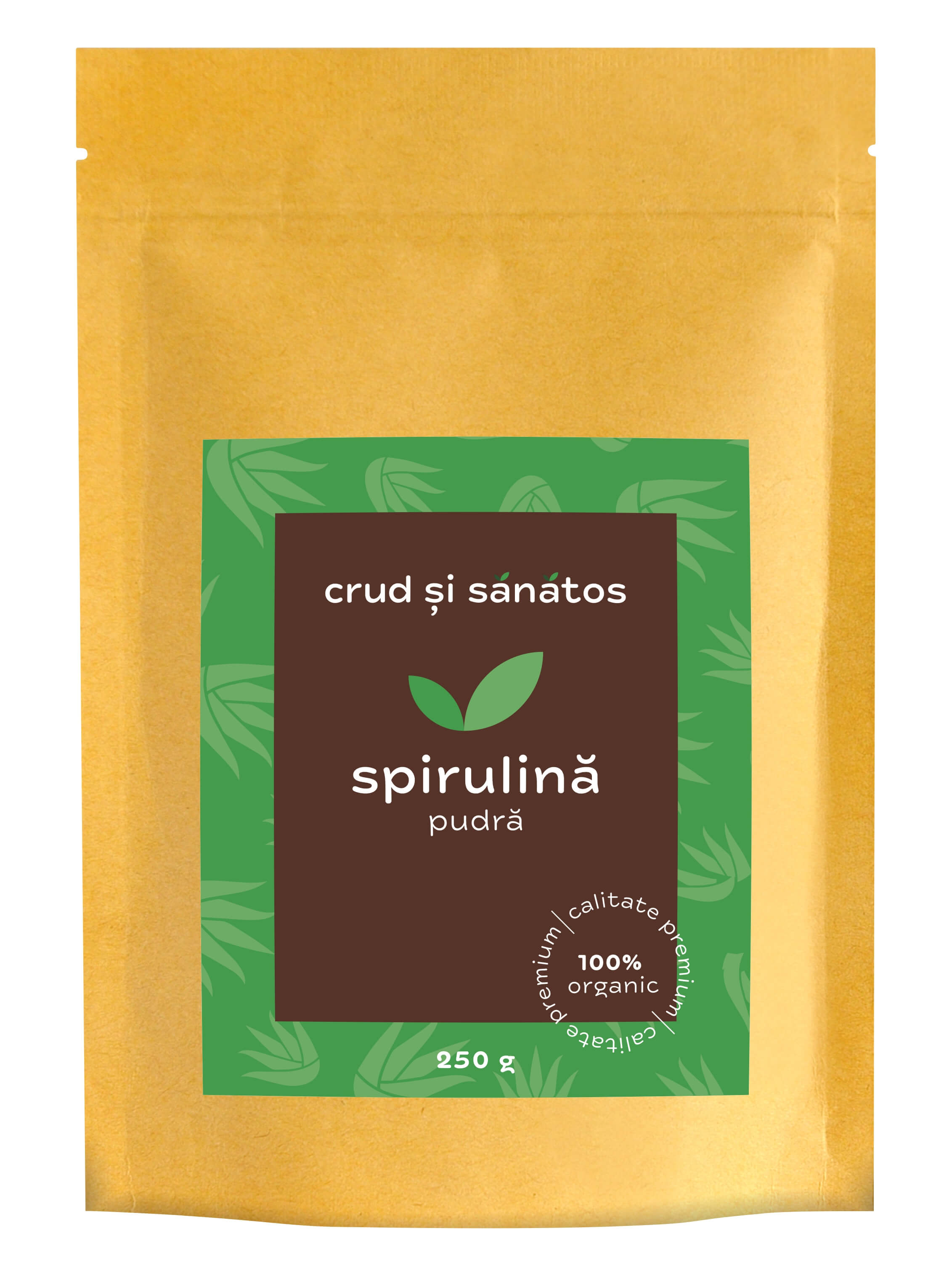 Spirulina pudra, bio, 250g, crud si sanatos