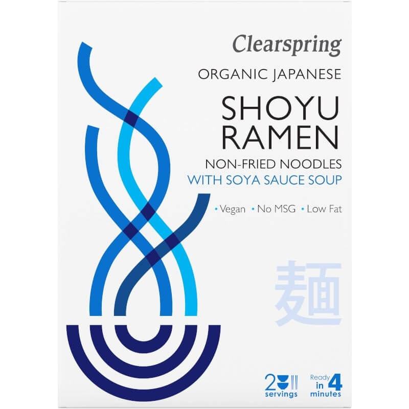 Shoyu ramen - paste din grau cu supa cu sos de soia, bio, 210g, clearspring