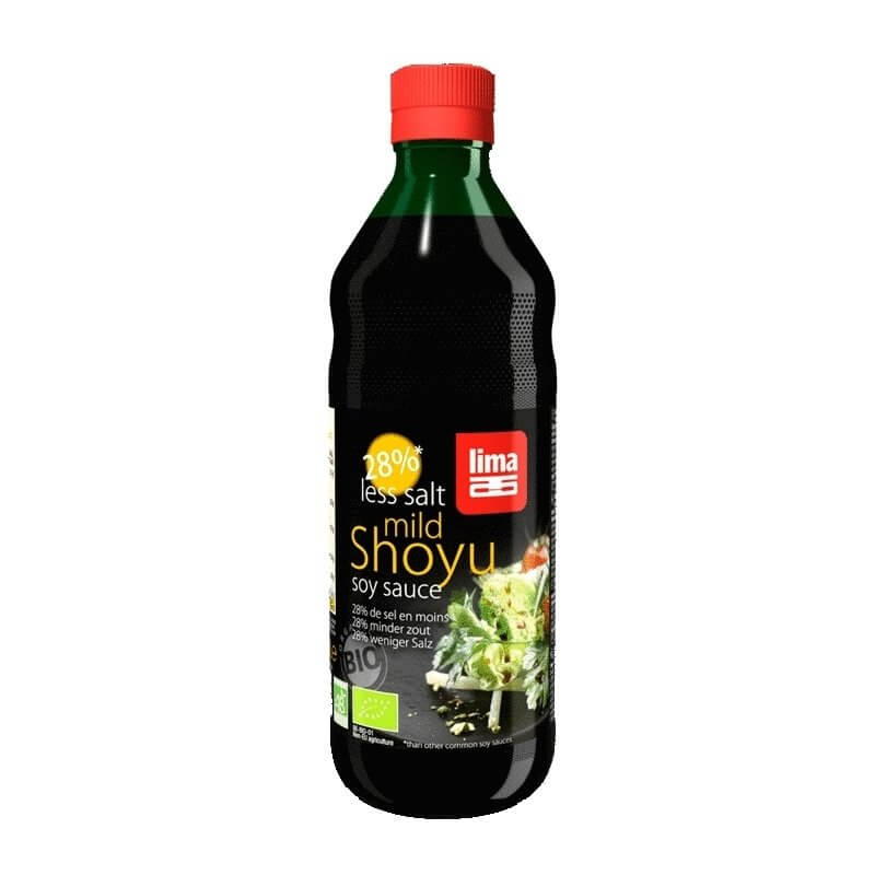 Sos de soia shoyu bio cu continut redus de sare 250ml, Lima