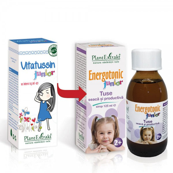 Energotonic junior tuse seacă și productivă, 125ml, plantextrakt