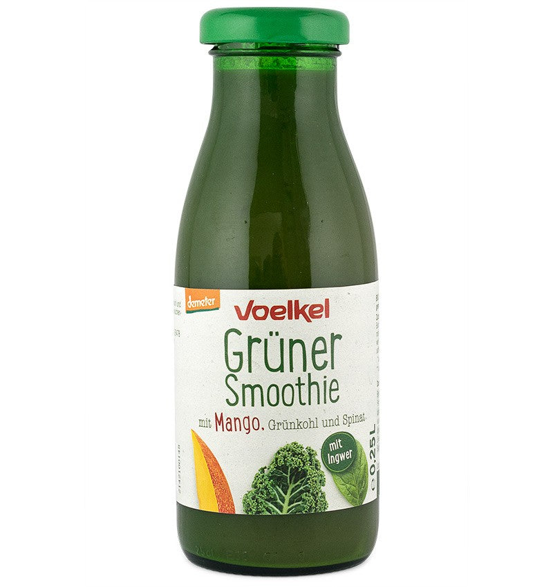 Smoothie verde cu mango, kale si spanac, bio, 0.25l, voelkel