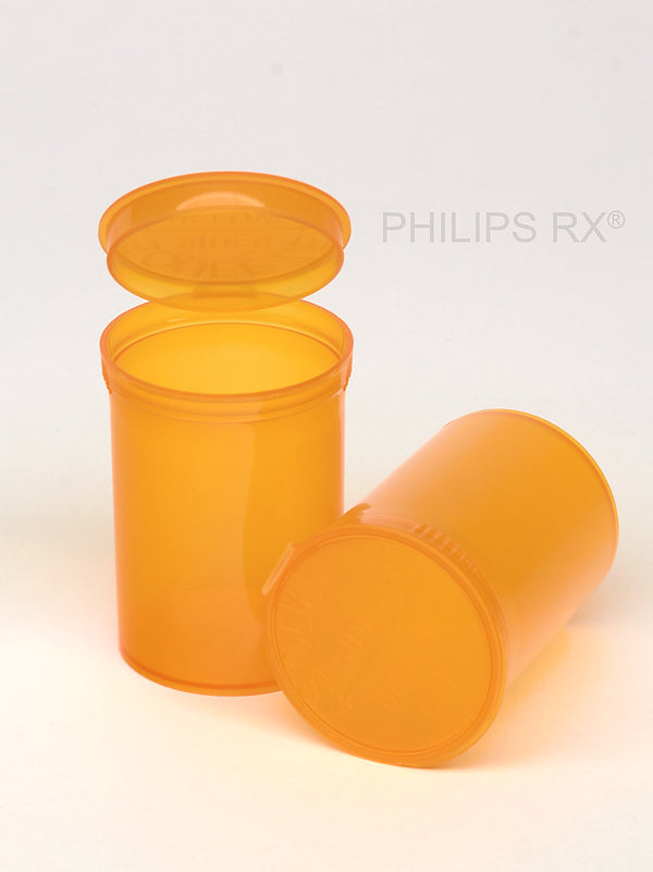 30 Dram Philips RX Pop Top Container Opaque Black 150 Count