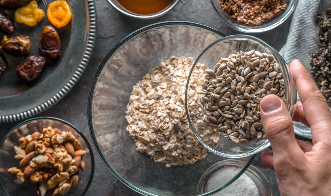 Plant-based sources of omega-3 include nuts and seeds like walnuts and chia seeds