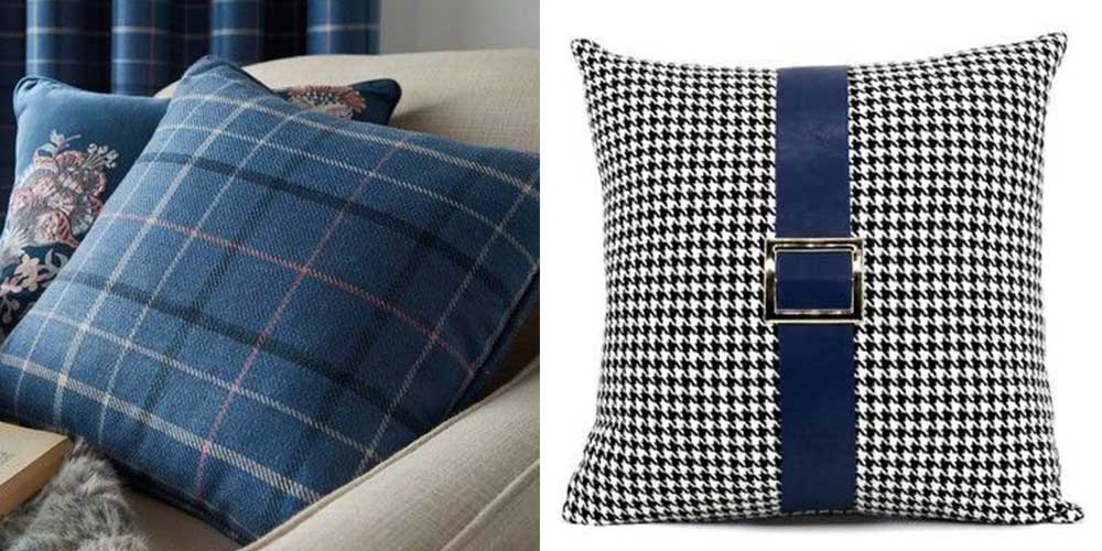 Checks Cushion Cover