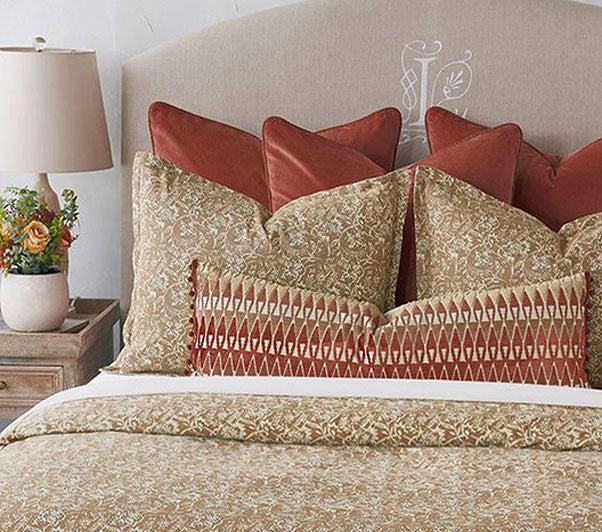 Layering Cushion Covers on Bed