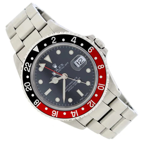 Rolex GMT-Master II Coke Bezel 40MM Black Dial Automatic Stainless Steel Mens Watch 16710