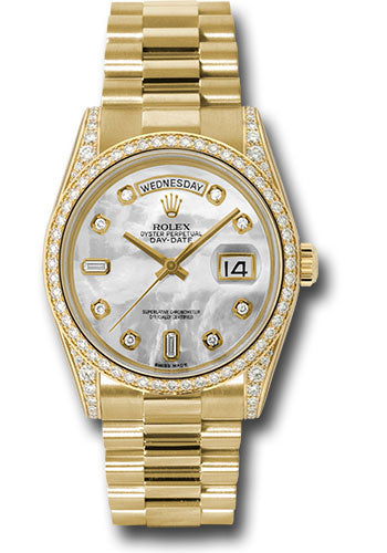 Rolex datejust 36mm gold and steel fluted bezel diamond dial – SEA Wave  Diamonds