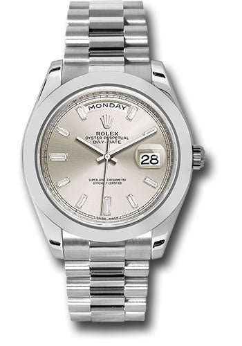 Rolex Platinum Day-Date 40mm Ice Blue Dial - Roman Numerals for  Rs.7,341,217 for sale from a Seller on Chrono24