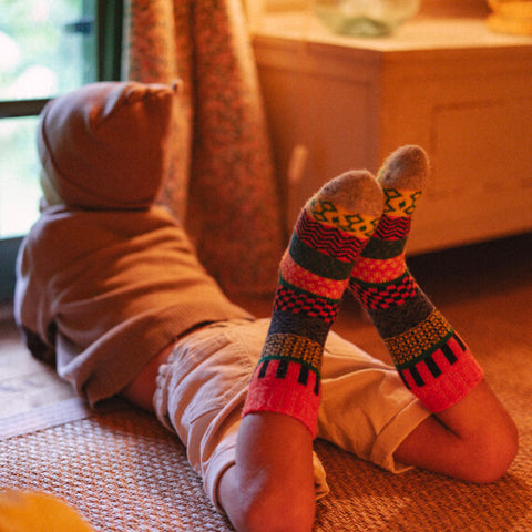 Merino wool kids socks