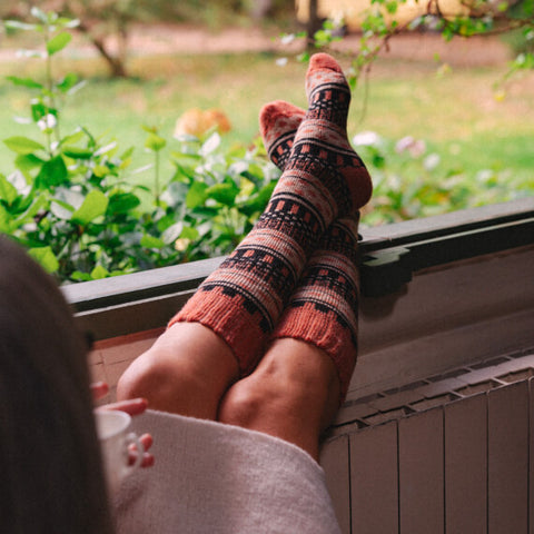 Stripe Knee-High Socks, Best Socks For Cycling In Winter