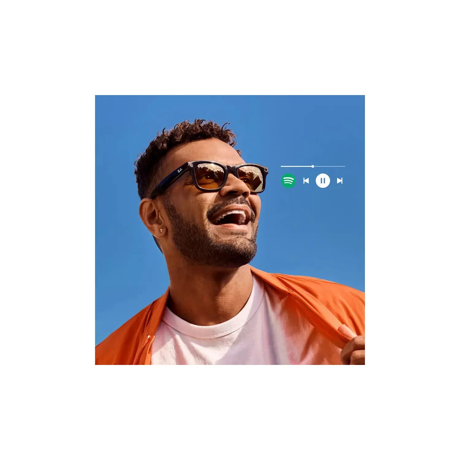 Ray-Ban Meta Wayfarer Smart Glasses – RW4006, Shiny Black with Clear Lenses - Image 11